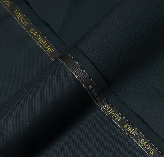 Plain Jet Grey, Wool Blend, Tropical Exclusive Suiting Fabric