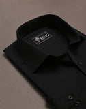 Solid Black Italian Cotton