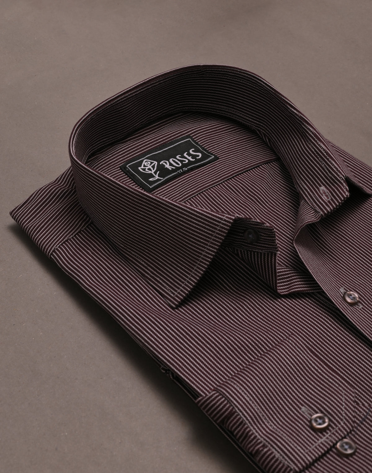 Elite Burgundy Pencil Stripes