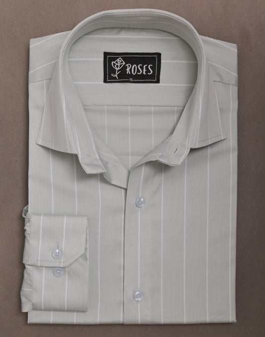 Broad Stripes In Pistachio