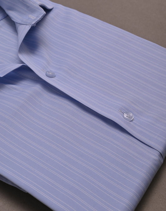 Soft Blue And White Stripes