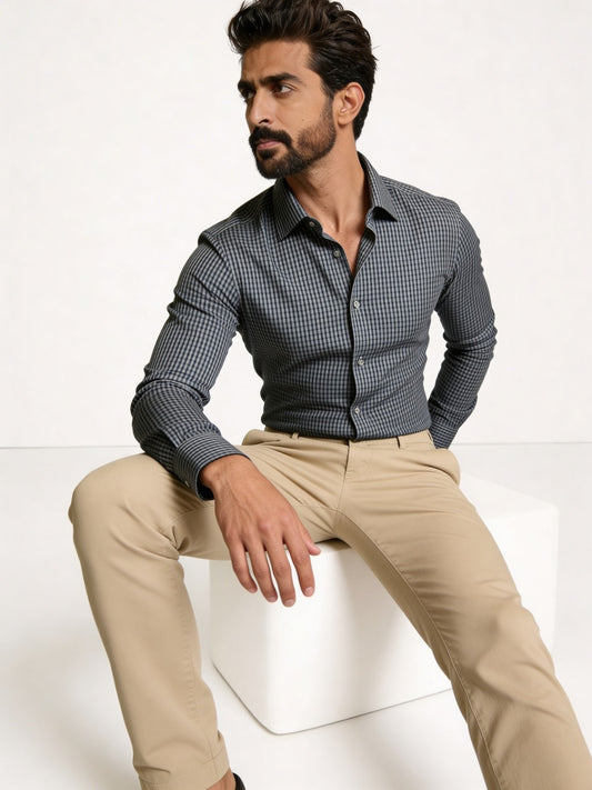 Gingham Checks In Blue