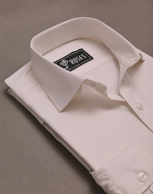 Sweet White Self Textured