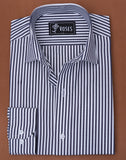 Navy And White Stripes