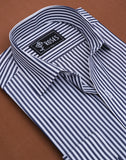 Navy And White Stripes