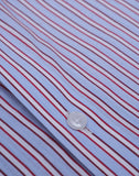 Red And Blue Stripes Italian Cotton