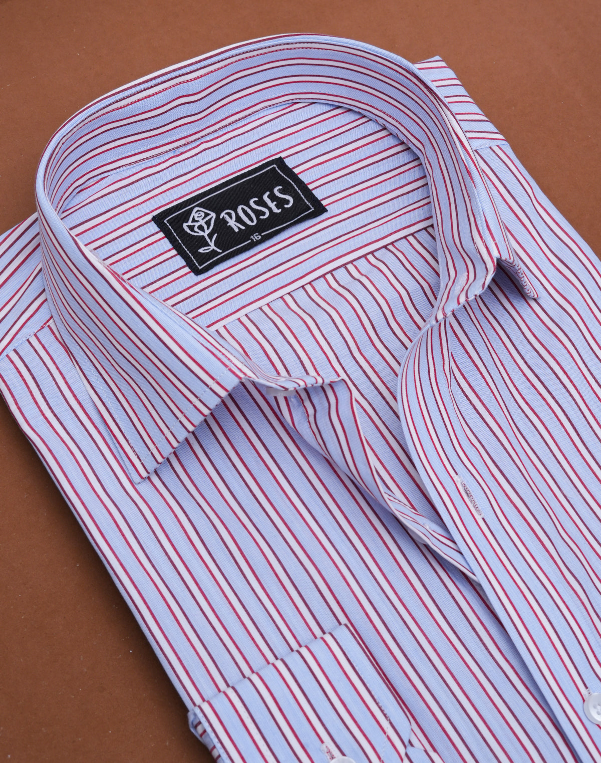 Red And Blue Stripes Italian Cotton