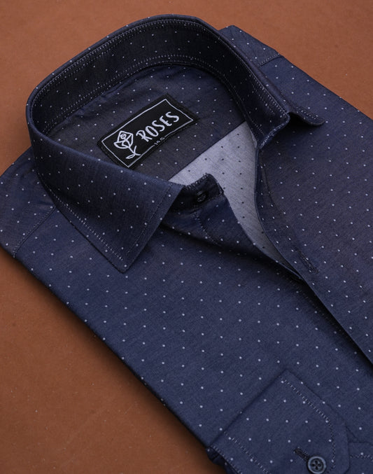 Charcoal Grey In Polka