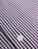 Purple And White Gingham Checks