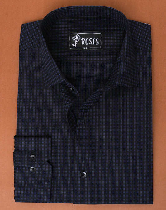 Night Blue In Grid Pattern