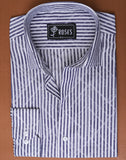 Abstract And Stripes in Italian Cotton