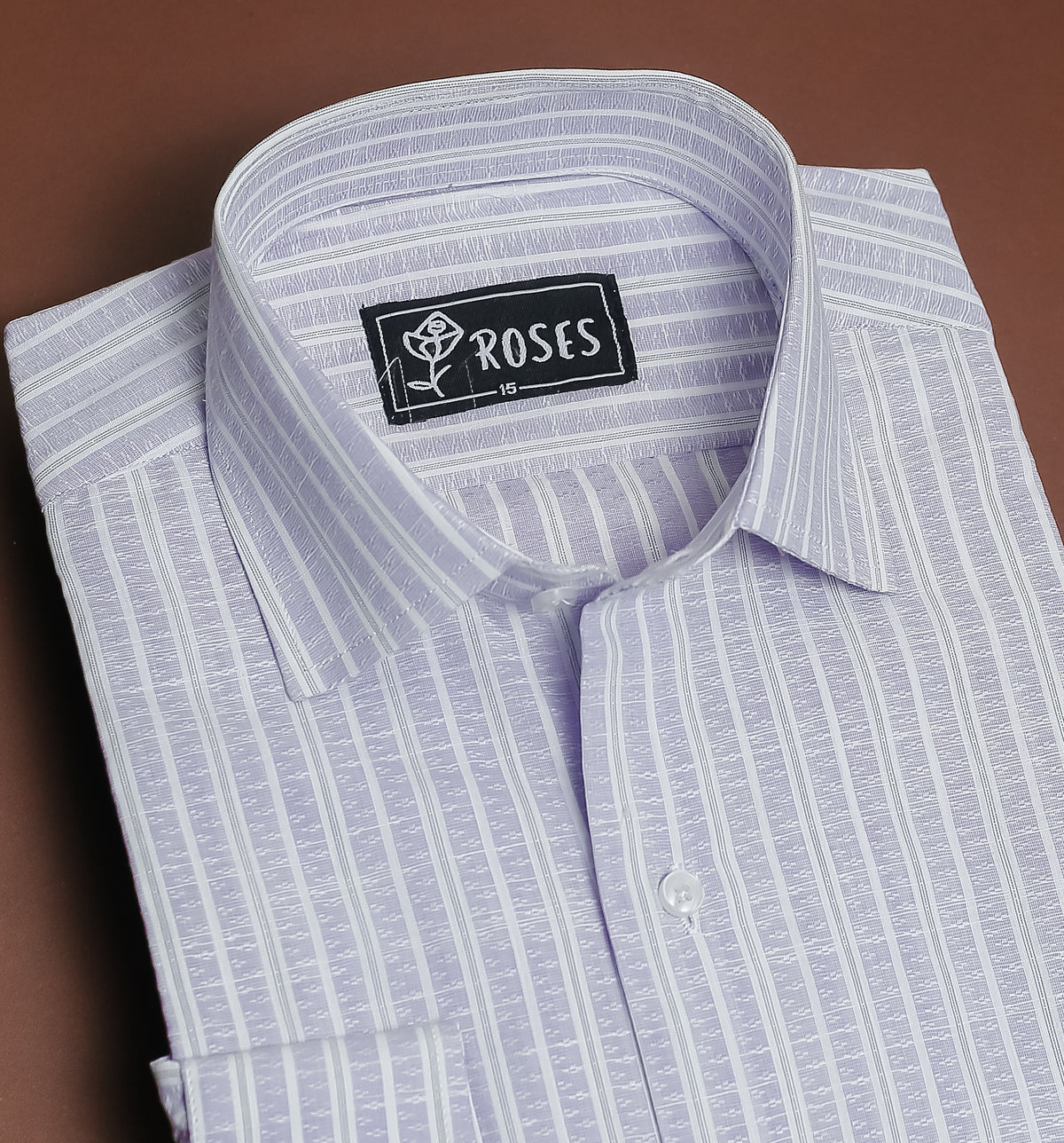 Soft Lavender and White Stripes
