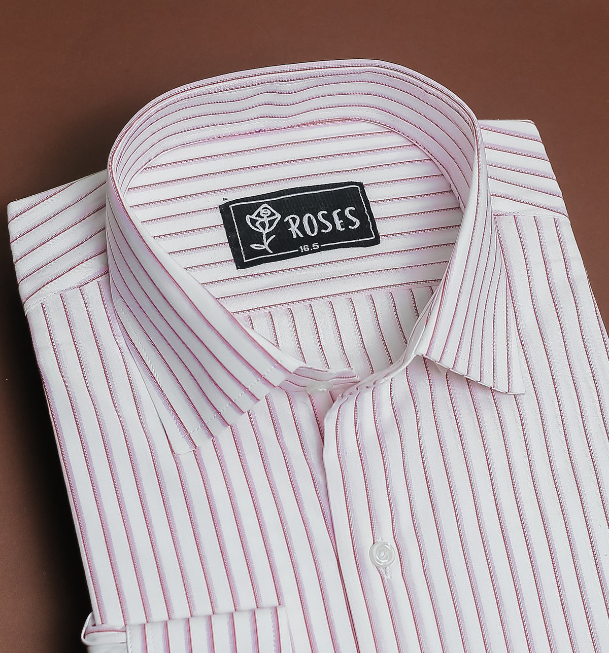 Pink and White Stripes in Egyptian Cotton