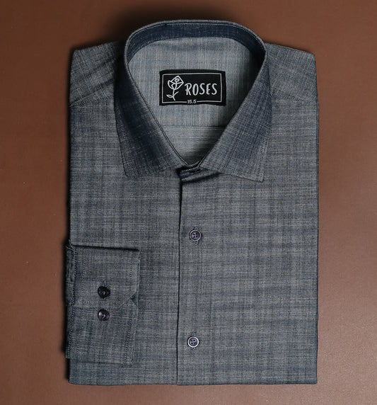 Charcoal Grey Herringbone