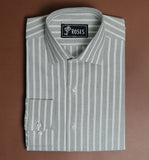 Mint Green And White Oxford Stripes