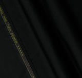 Plain Night Black, Wool Blend, Tropical Exclusive Suiting Fabric