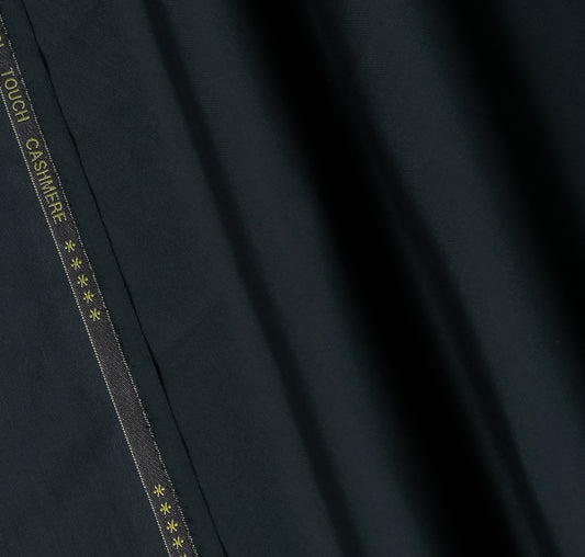 Plain Jet Grey, Wool Blend, Tropical Exclusive Suiting Fabric