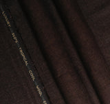 Brown Self Textured, Wool Blend, Tropical Exclusive Suiting Fabric