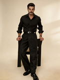 Solid Black Italian Cotton