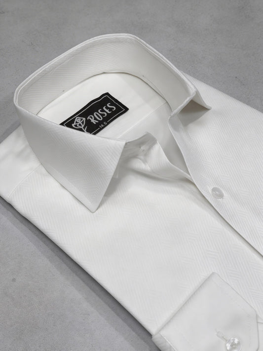 Sweet White Self Textured